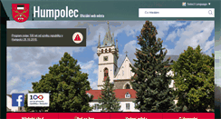 Desktop Screenshot of mesto-humpolec.cz