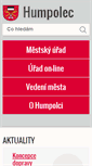 Mobile Screenshot of mesto-humpolec.cz